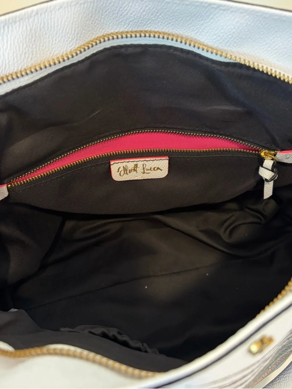 Elliot Lucca  Vegan Leather Peacock Satchel